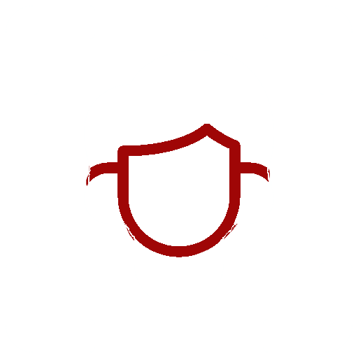 White icon of a person wearing a face mask within a focusing frame on a gray background.