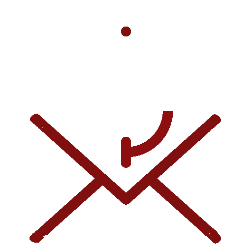Icon depicting a fishing hook coming out of an envelope, symbolizing email phishing.