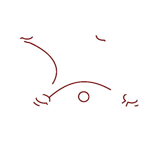 Simplified illustration of a quadcopter drone with four propellers and a central body.